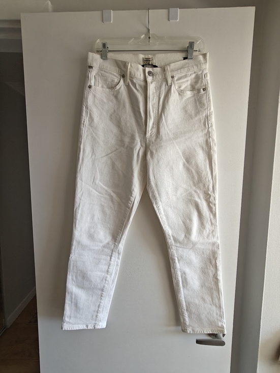 Citizens Of Humanity Denim - Citizens of Humanity Olivia Crop High Rise Slim White Jeans Size 28